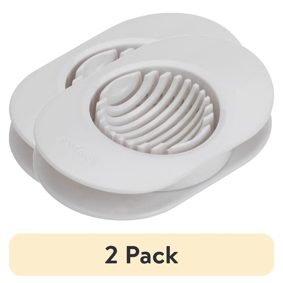 (2 pack) (2 pack) GoodCook Silver Multi-Functional Stainless Steel Egg Slicer