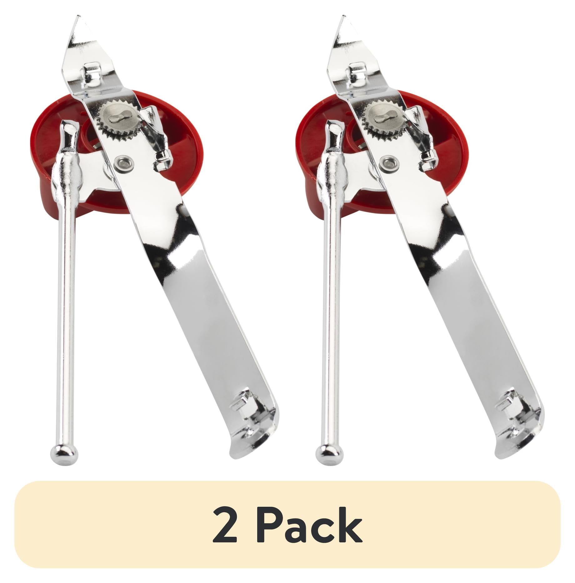 (2 pack) GoodCook 3-in-1 Chrome Plated Manual Can Opener with Stainless Steel Finish