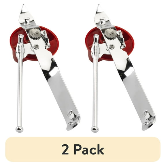 (2 pack) 3-in-1 Triple Chrome Plated Can Opener, Stainless Steel, GoodCook