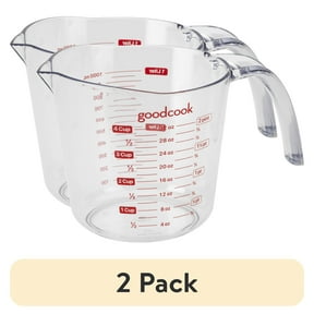 (2 pack) Measuring Cup, For Liquid, GoodCook, 4-Cups