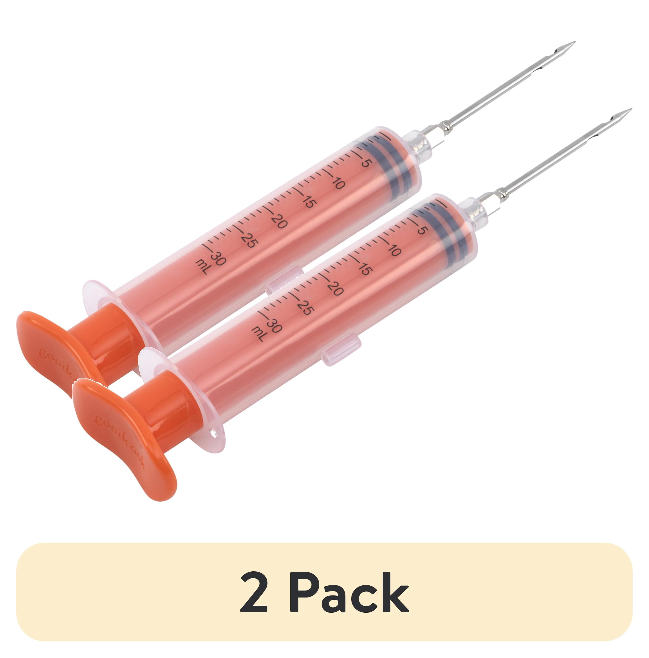 (2 pack) Marinade Injector, Plastic, GoodCook, 1 Piece