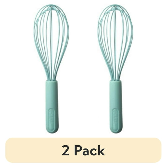 (2 pack) GoodCook Everyday 10-Inch Silicone Whisk with Heat Resistance