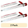 thumbnail image 1 of (2 pack) GoodCook Precision Candy and Deep Fry Thermometer with Clear/Red Storage Sleeve, 1 of 6