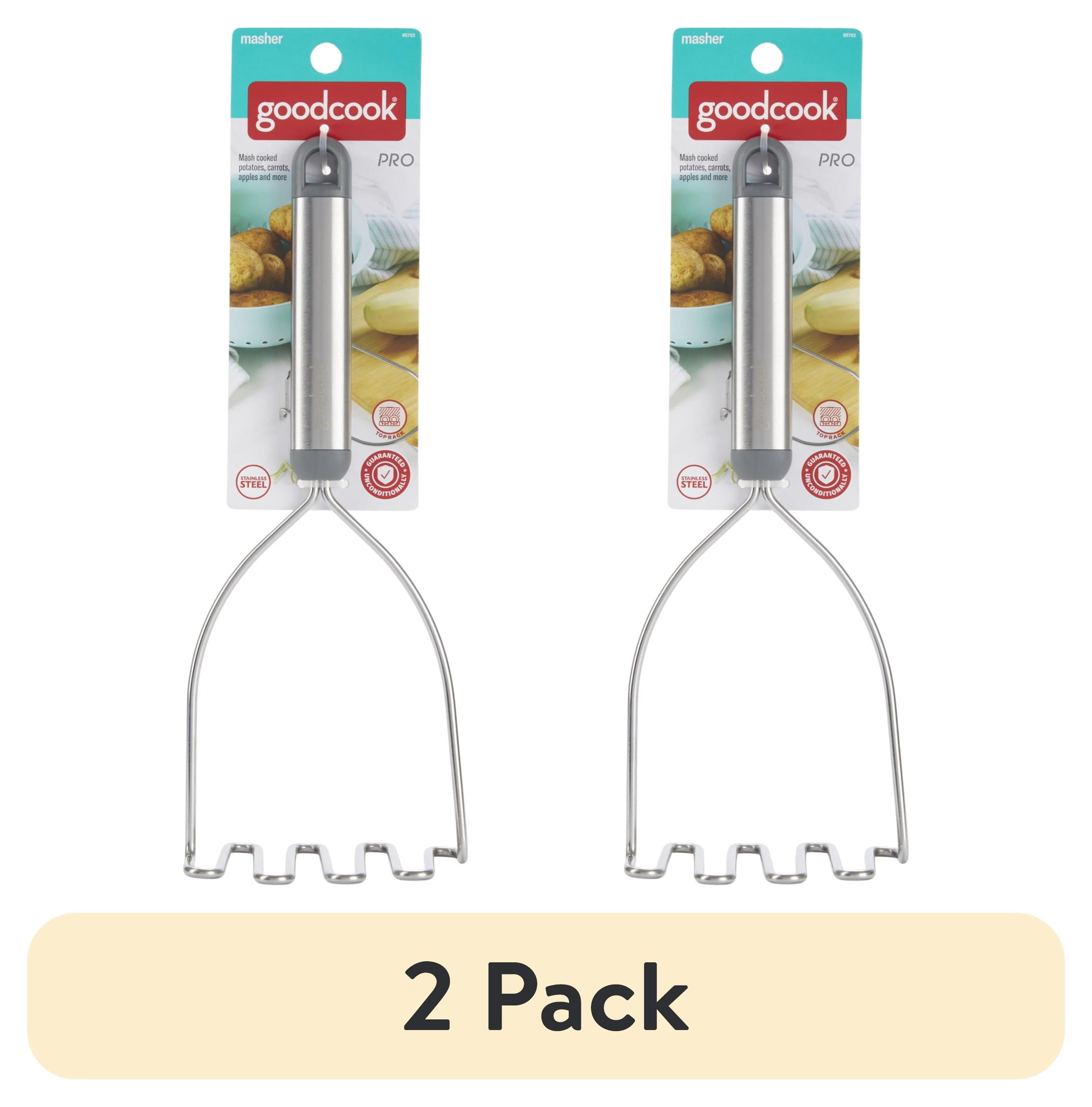 (2 pack) GoodCook Pro Stainless Steel Potato Masher