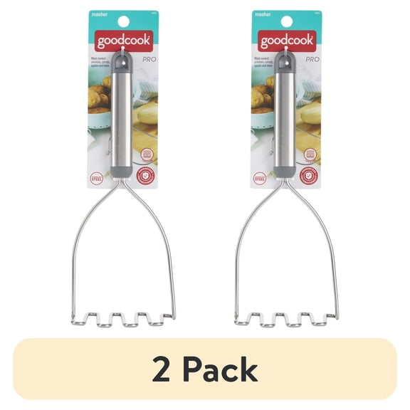 (2 pack) GoodCook Pro Stainless Steel Potato Masher