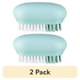 thumbnail image 1 of (2 pack) GoodCook Pro Veggie Brush, Firm White & Soft Mint Bristles, Ergonomic Non-Slip Handle, 1 of 18