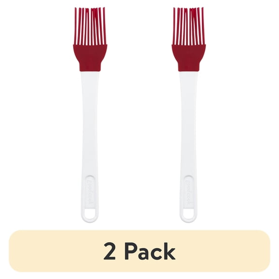 (2 pack) GoodCook Silicone Basting Brush 8.5 Inch for Pastries and Poultry