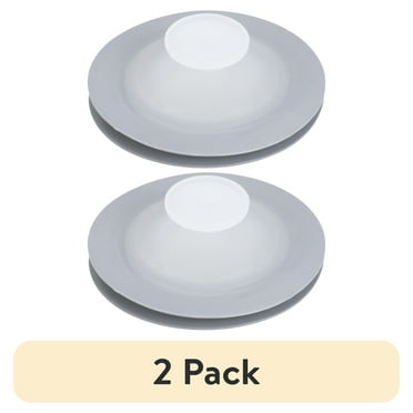 (2 pack) GoodCook Standard-Size Rubber Sink Drain and Garbage Disposal Stopper, Clear/Gray