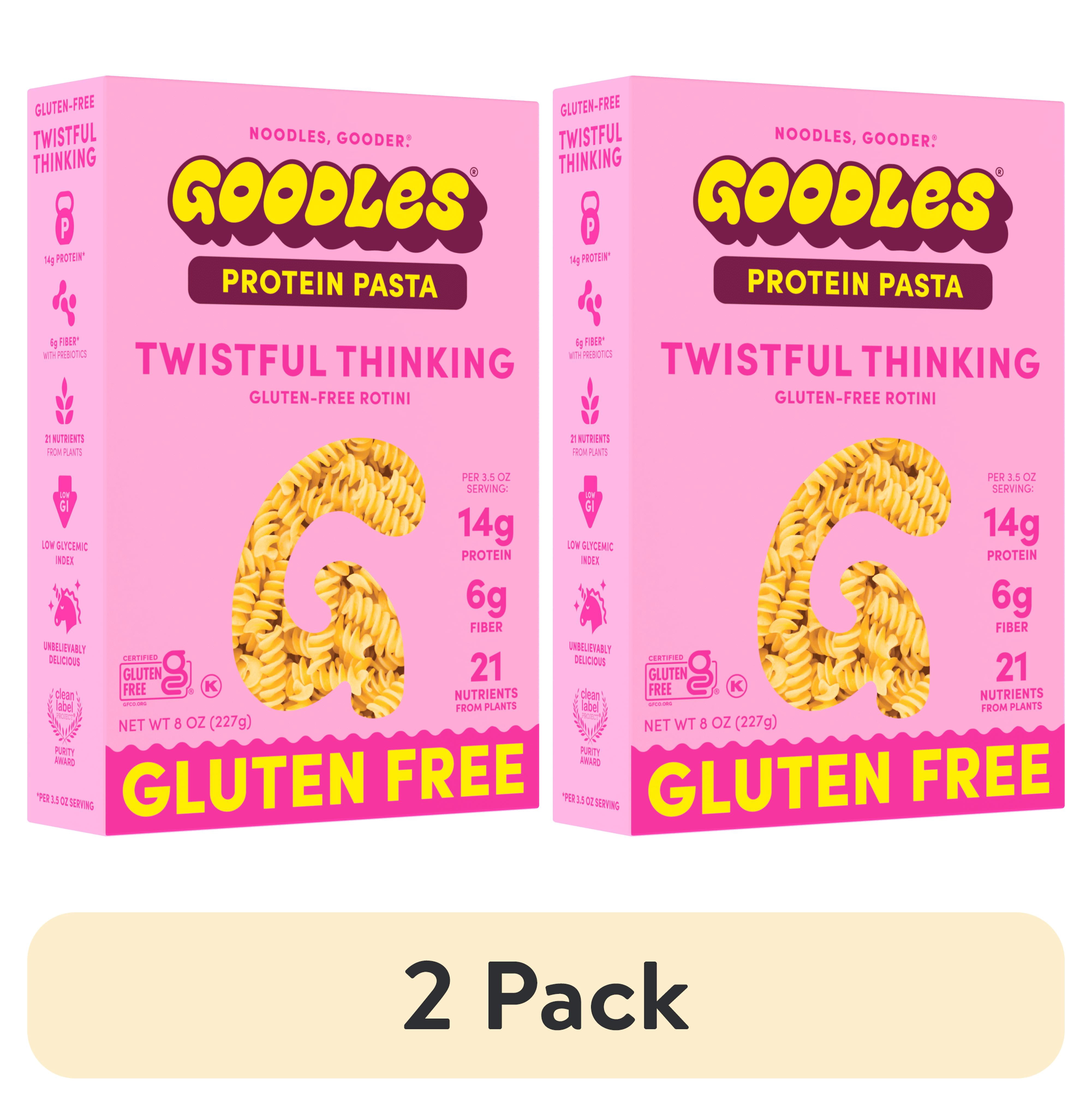 2 pack) Goodles Protein-Packed Gluten-Free Dry Pasta Twistful