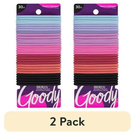 (2 pack) Goody Ouchless?? No Metal Hair Ties Elastics Assorted Candy Colors 30Ct price history and forecast - Goody 3001275