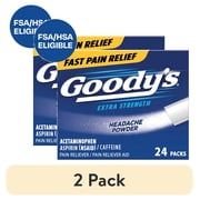 2 pack Goodys Extra Strength Headache Powder, 24 Powder Sticks