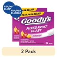 thumbnail interactive-video image 1 of (2 pack) Goody's Extra Strength Headache Powder, Mixed Fruit Blast Flavor, 24 Powder Sticks, 1 of 17