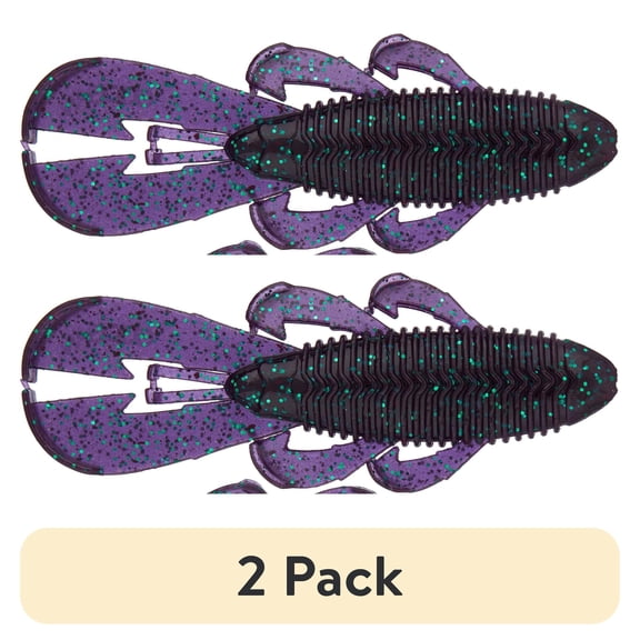 (2 pack) Googan Baits Bandito Bug Soft Plastic Lure - Junebug, 4 In, 7 Count