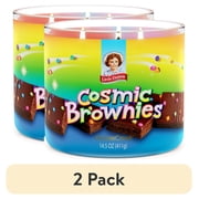 2 pack Goose Creek 3-Wick Little Debbie Cosmic Brownies Scented Jar Candle, 14.5oz.