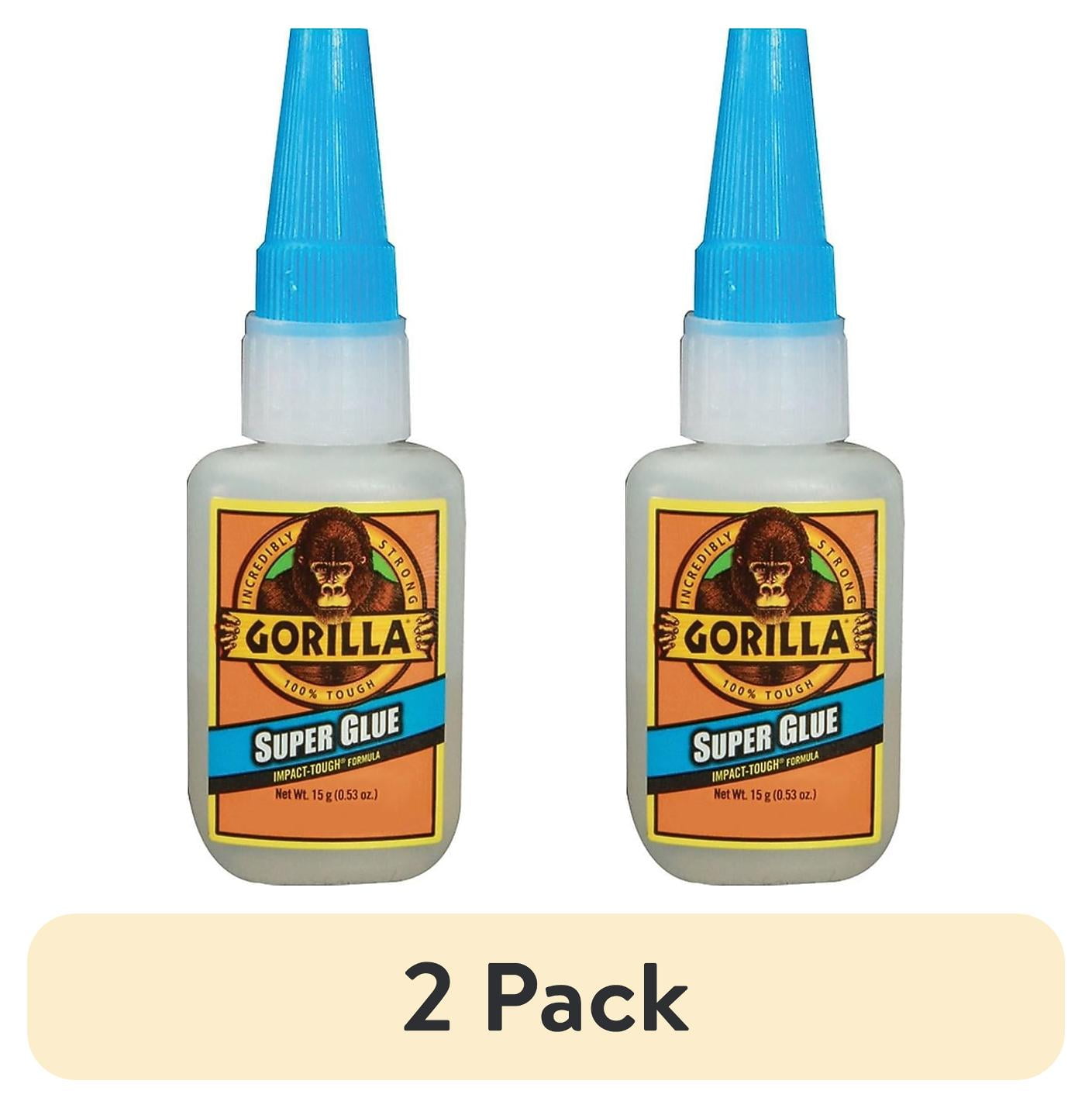 (2 pack) Gorilla ADHGG11 0.5 oz Translucent Super Glue