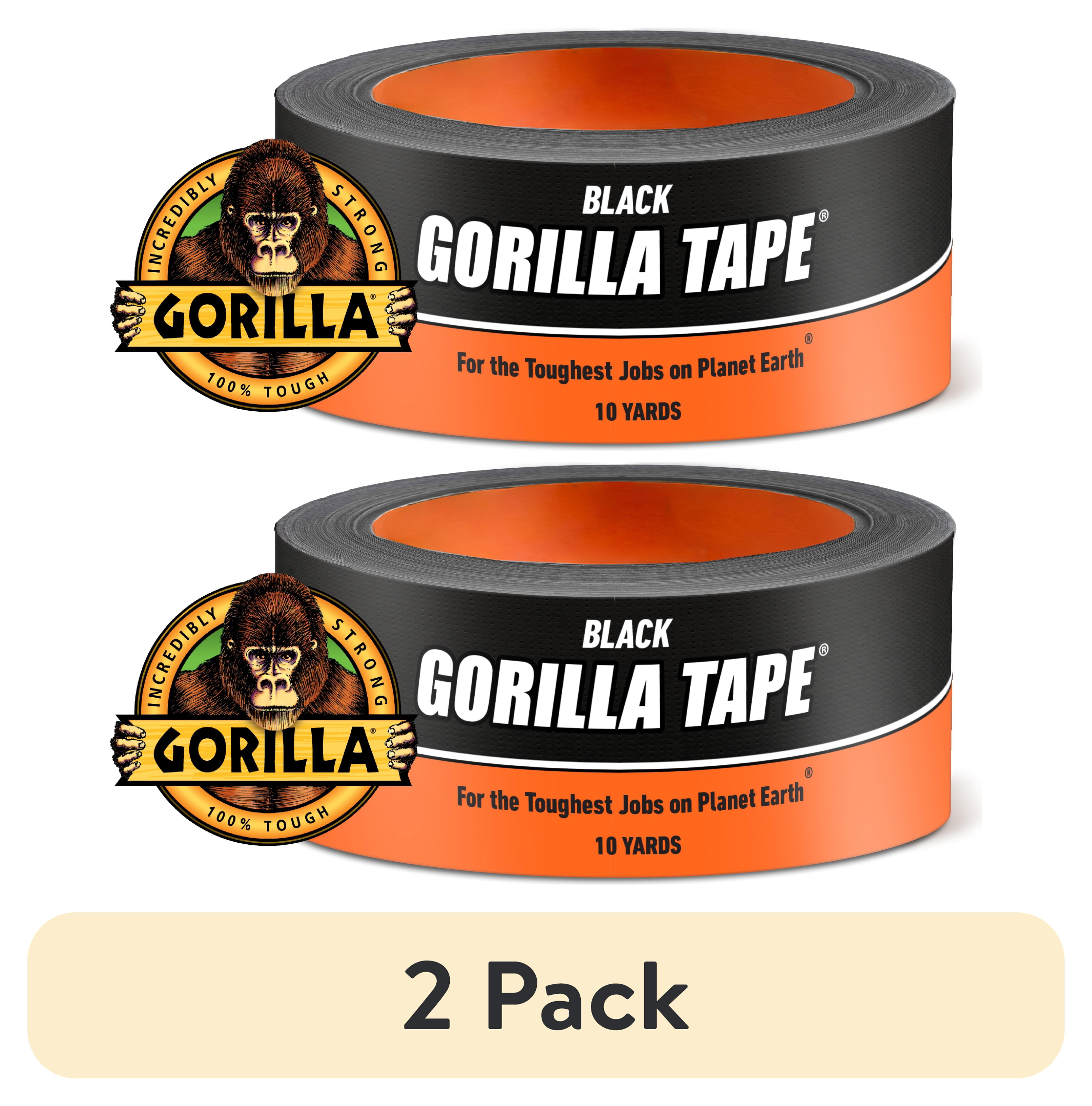 (2 pack) Gorilla 10 Yard Black Duct Tape Single Roll