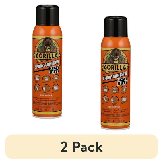 (2 pack) Gorilla 14 Oz. Heavy-Duty Multi-Purpose Spray Adhesive 6301502