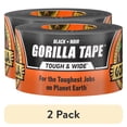 thumbnail image 1 of (2 pack) Gorilla Tape Tough & Wide, Black Tape, 2.88" x 25 yd, 1 of 11