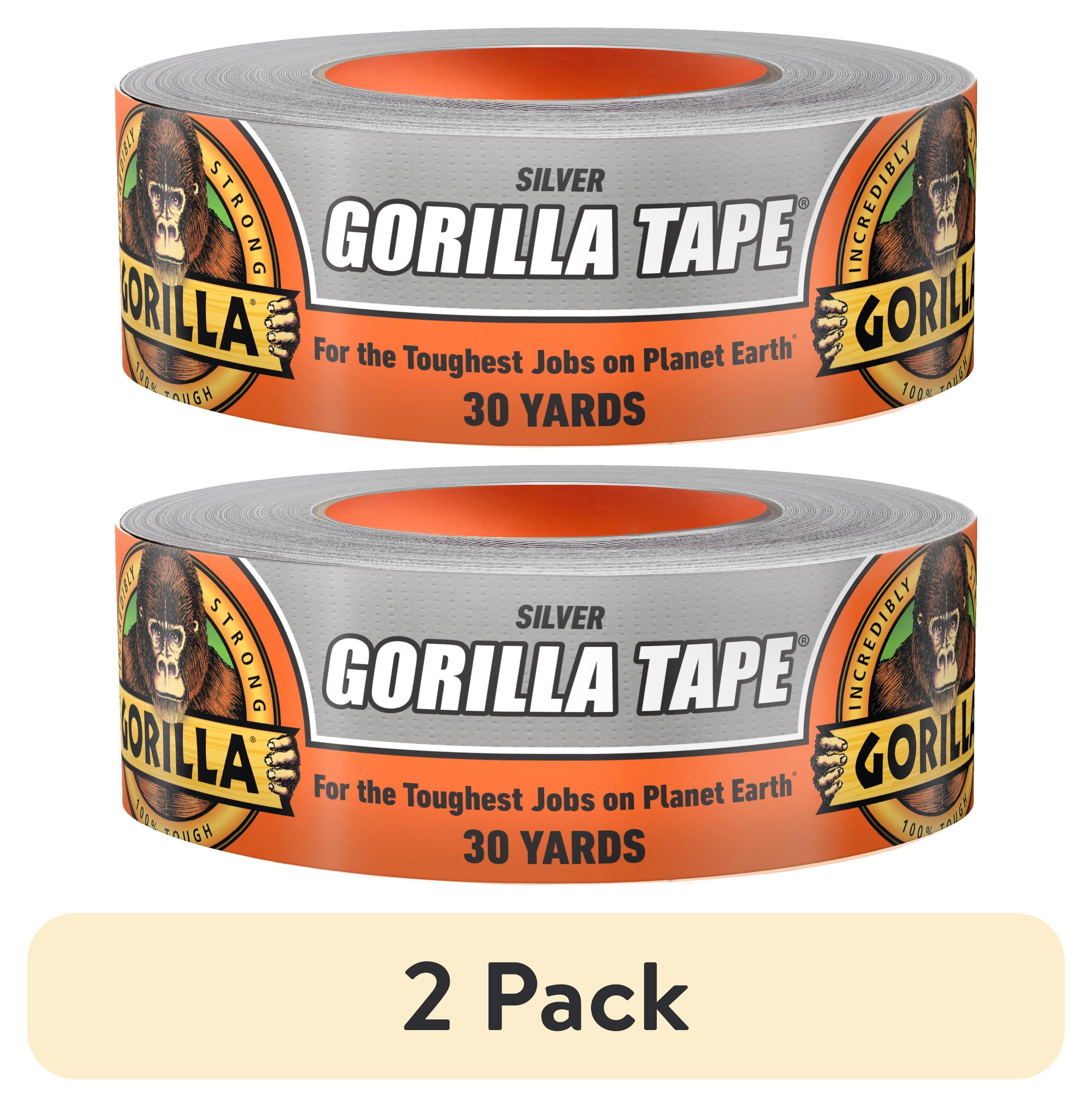 (2 pack) Gorilla 30 yard Silver Duct Tape single roll, Pack of 1