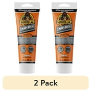 (2 pack) Gorilla Heavy Duty Construction Adhesive, White Glue, 7 Ounce Squeeze Tube