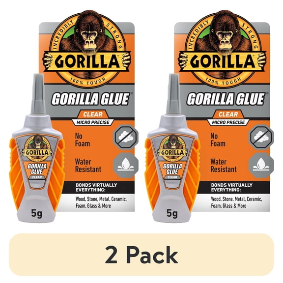 (2 pack) Gorilla Clear Glue Micro Precise 5g