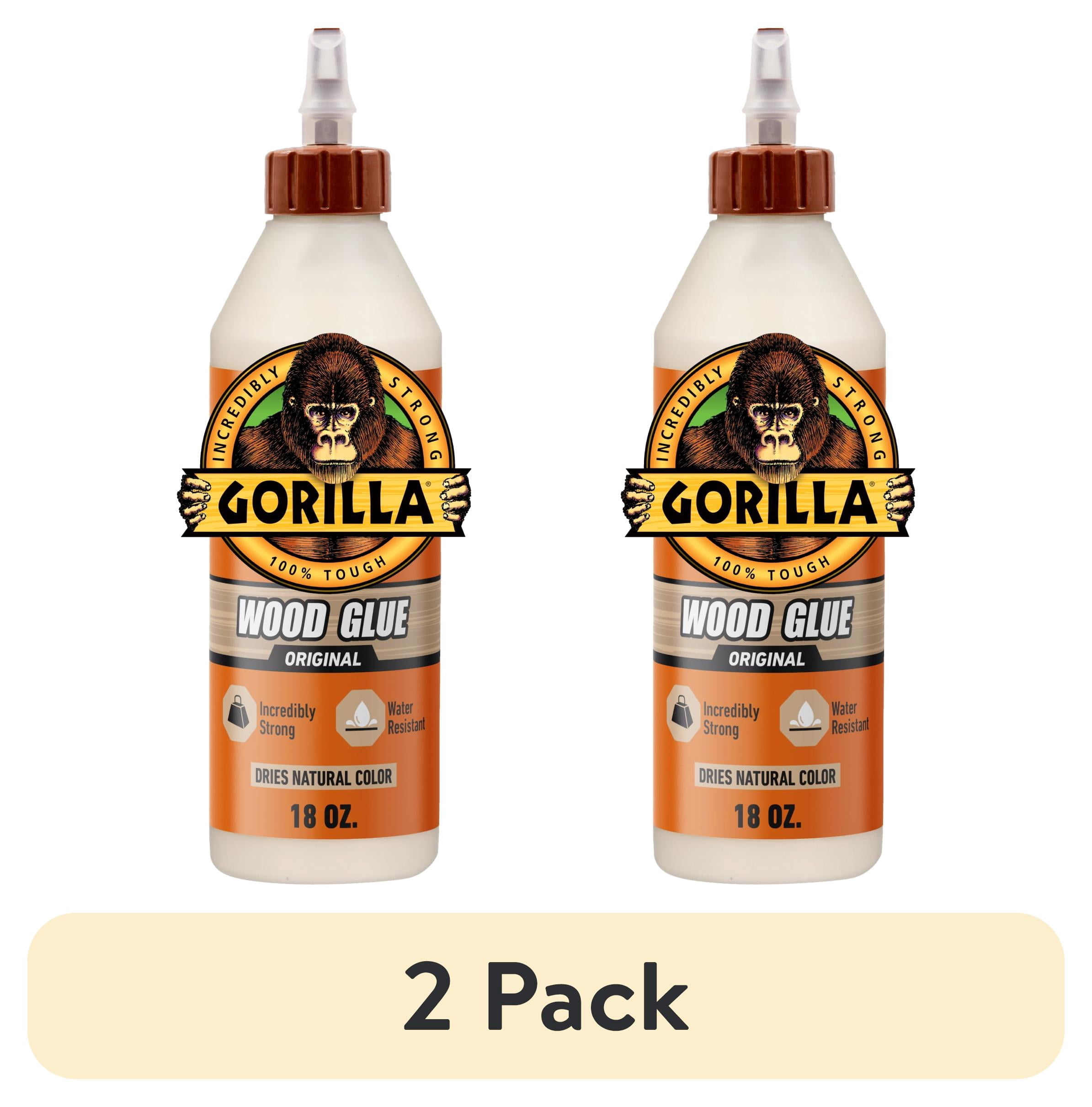 (2 pack) Gorilla Glue 18oz. Wood Glue. Color: White / Cream. Assembled Product Weight Is 1.36 lb