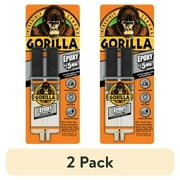 (2 pack) Gorilla Glue Epoxy 0.85 Ounce Syringe, Two Part Resin and Hardener