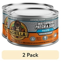 (2 pack) Gorilla Waterproof Patch and Seal Paste Crystal Clear Can