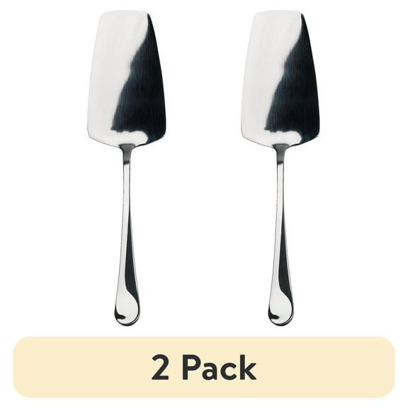 (2 pack) Gourmet Settings Windermere Flat Server with Polished Finish