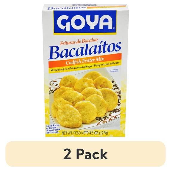 (2 pack) Goya Bacalaitos Codfish Fritter Mix, 4.5 Oz