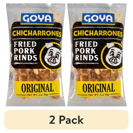 (2 pack) Goya Chicharrones Pork Rinds, 3.5 oz