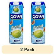 (2 pack) GOYA Guava Fruit Nectar, 33.8 Fl Oz