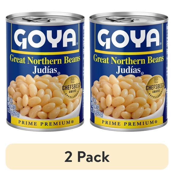(2 pack) Goya Goya Great Northern Beans, 15.5 oz