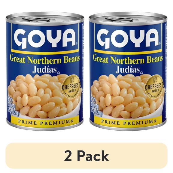 (2 pack) Goya Goya Great Northern Beans, 15.5 oz