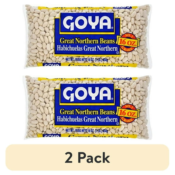 (2 pack) Goya Great Northern Beans, Dry - 16 oz. (1 lb.)