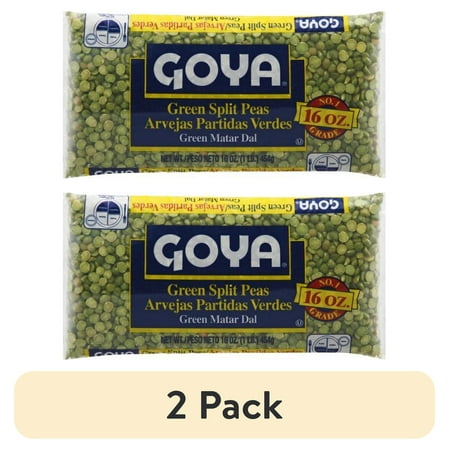 (2 pack) Goya Green Split Peas, 16 oz