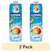 (2 pack) Goya Mango Nectar, Fruit Puree Drink, 33.8 fl oz