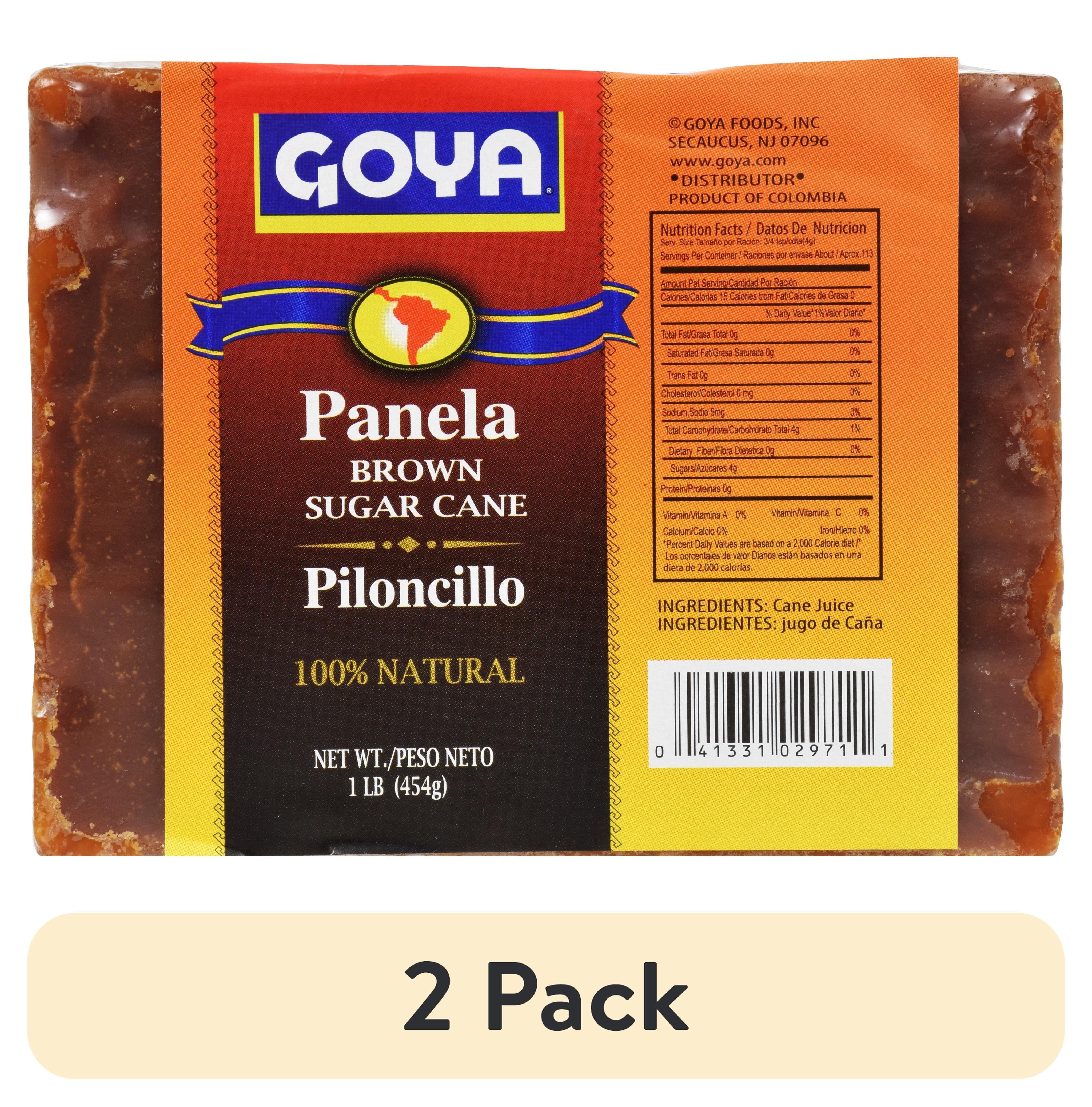 (2 pack) Goya Panela Cuadrada Unrefined Cane Sugar, 16 oz