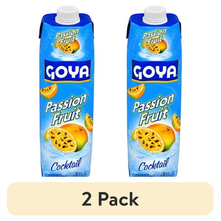 (2 pack) Goya Passion Fruit Cocktail, 33.8 fl oz