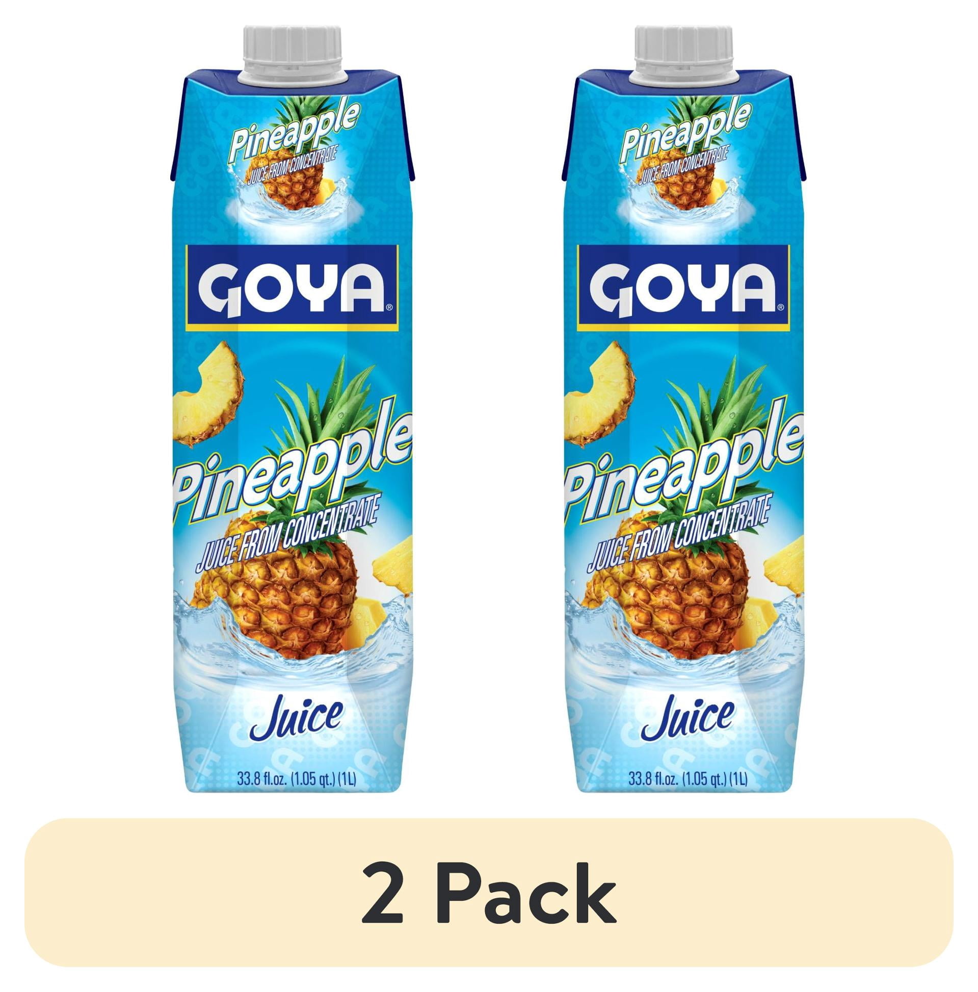(2 pack) Goya Pineapple Juice, 33.8 fl oz