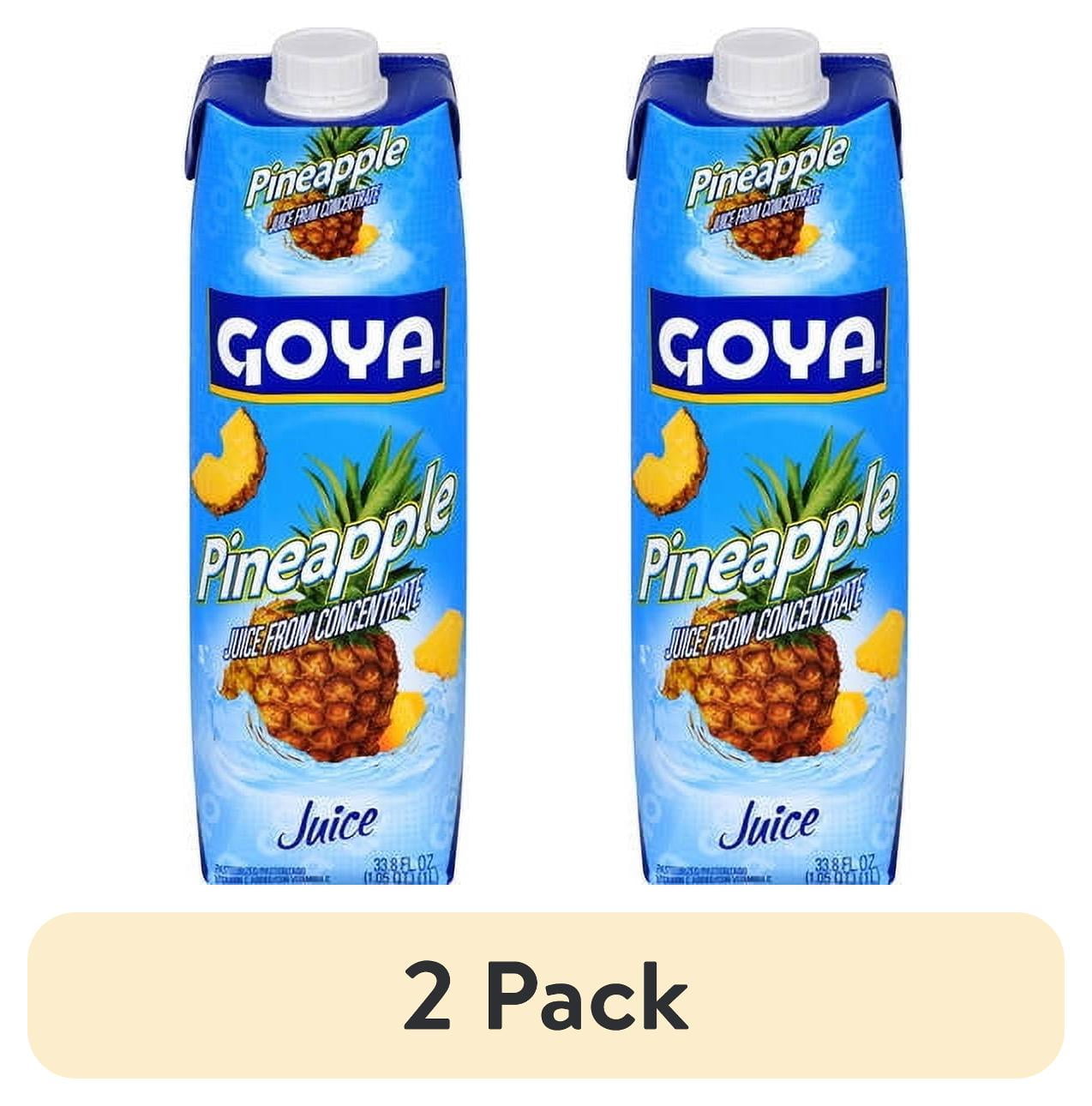 (2 pack) Goya Pineapple Juice, 33.8 fl oz