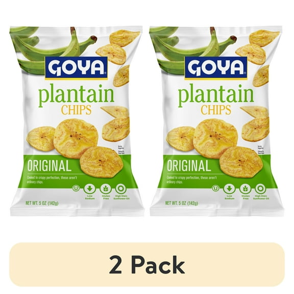 (2 pack) Goya Plantain Chips, 5 oz