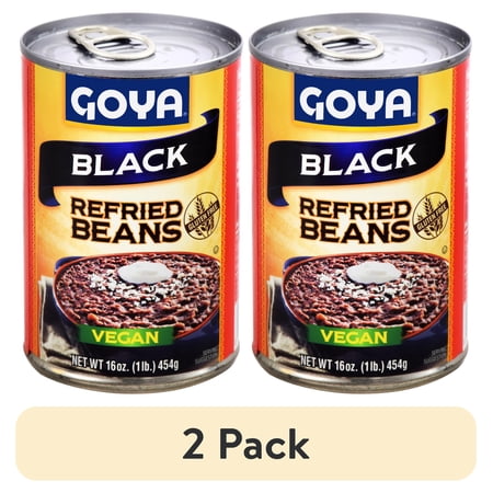 (2 pack) Goya Refried Black Beans, 16 oz