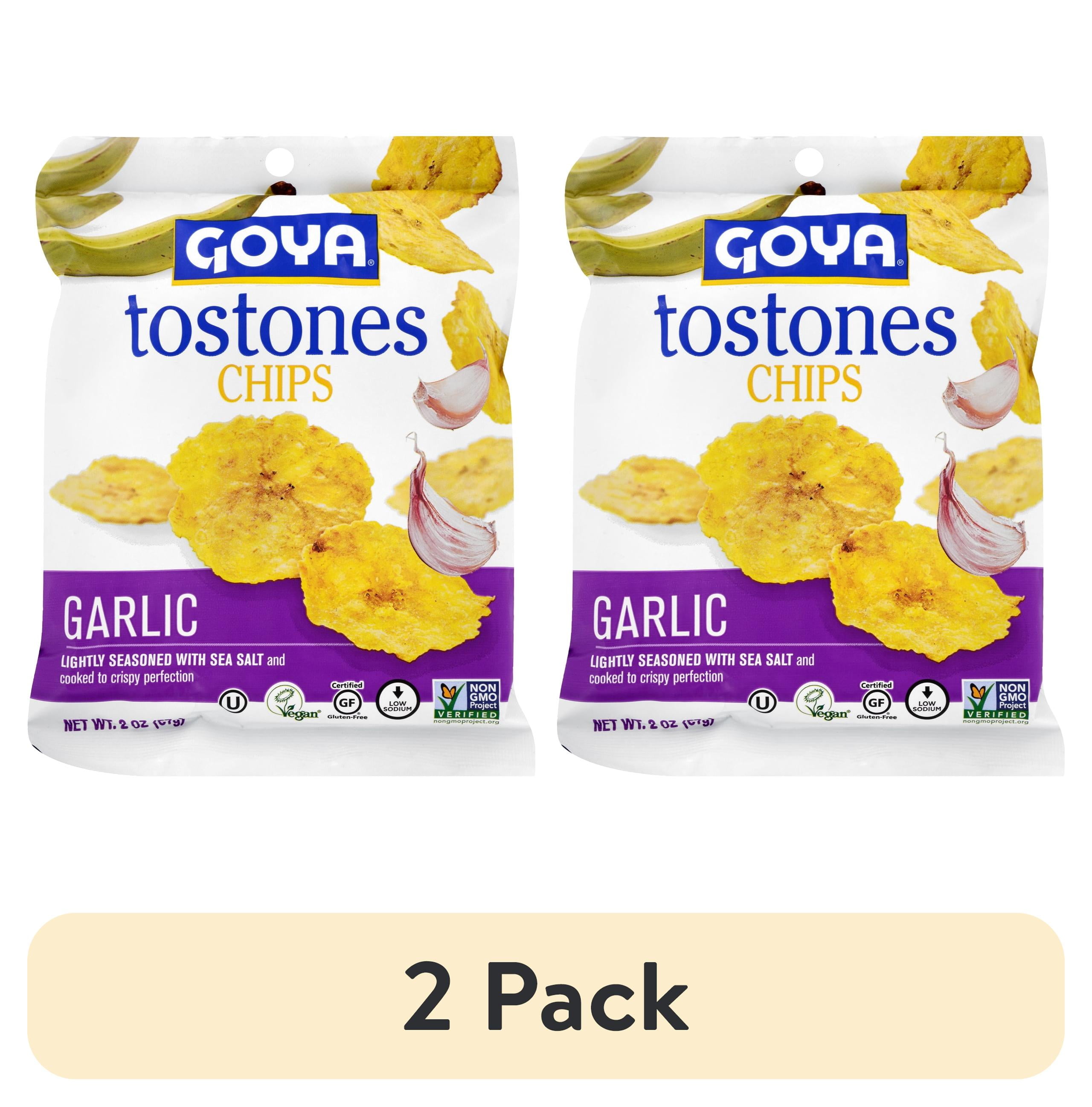 (2 pack) Goya Tostones Chips Garlic