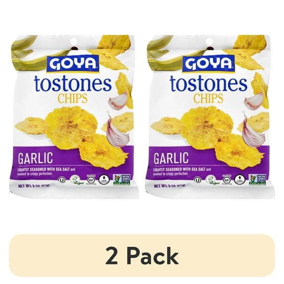 (2 pack) Goya Tostones Chips Garlic