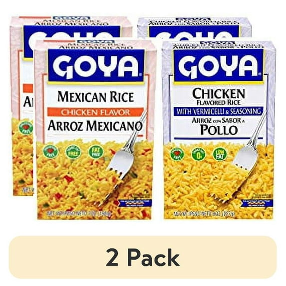 (2 pack) Goya Ultimate Spanish Rice Variety Pack | 7 Ounce Boxes | 6 Unique Flavors Includes Chicken, Mexican Rice, Fiesta Rice, Yellow Rice with Corn, Primavera and Rice w/Pinto Beans