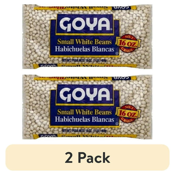 (2 pack) Goya Small White Beans, 15.5 oz