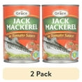 thumbnail image 1 of (2 pack) Grace Jack Mackerel in Tomato Sauce 15 oz Can, Rich in Omega-3, High in Protein, Low-Calorie Option, 1 of 12