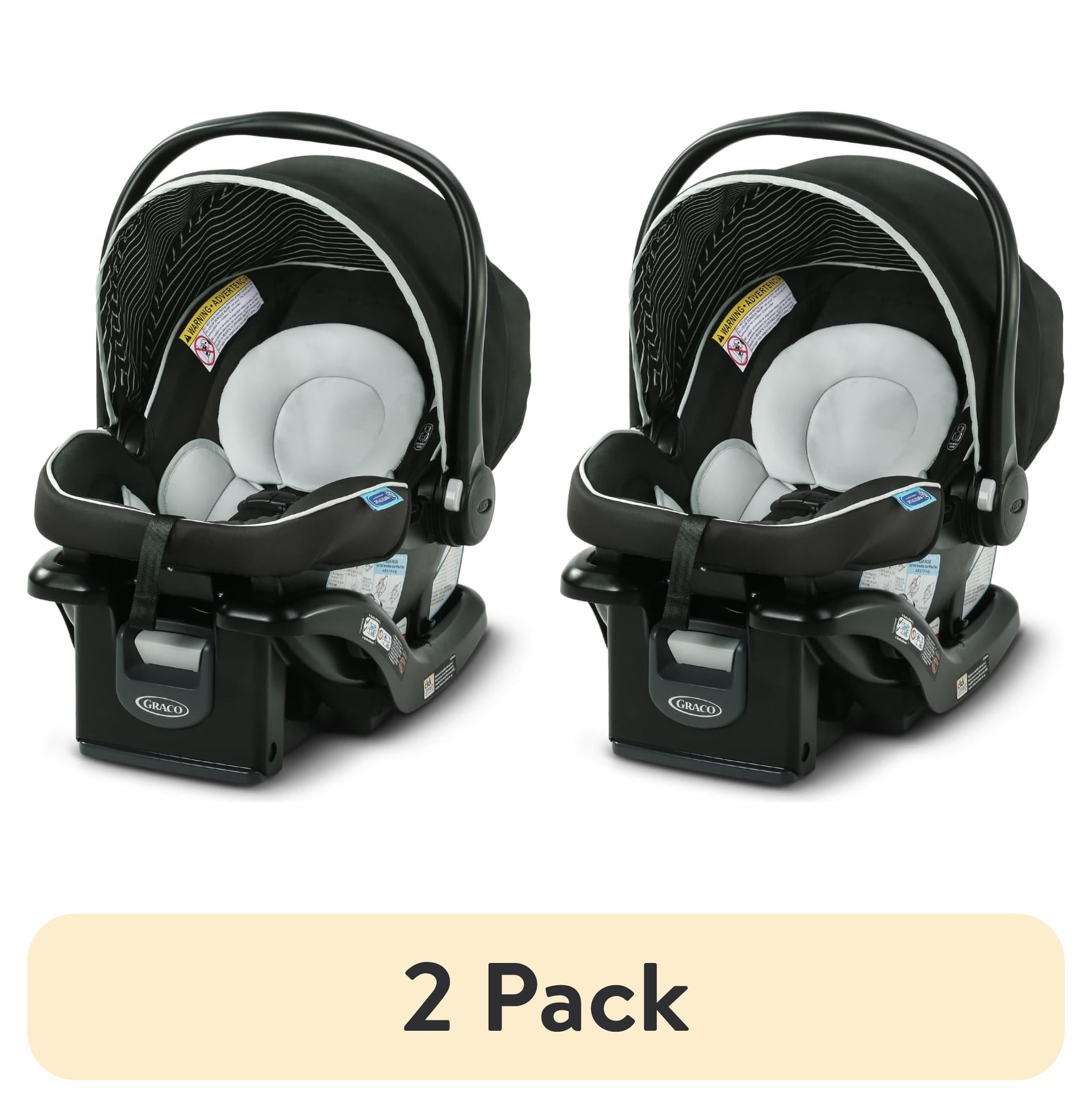 (2 pack) Graco SnugRide Lite LX Infant Car Seat, Studio, Black
