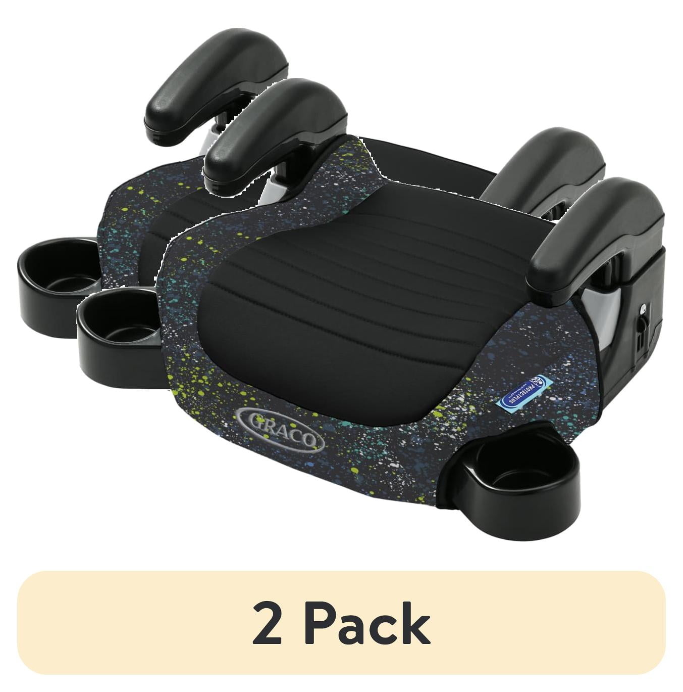 (2 pack) Graco Turbobooster 2.0 Backless Booster Seat, Splatter Art, Blue